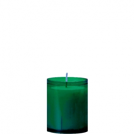 Refill kaarsen 24 uur 60 stuks Donker Groen